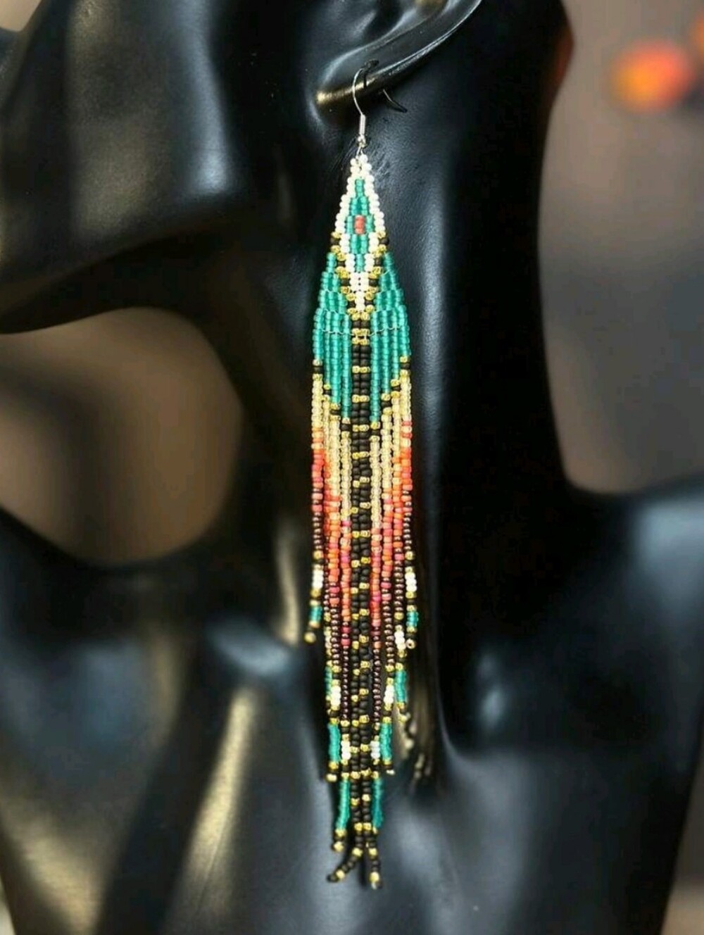 Multicolor Handmade Beaded Earrings